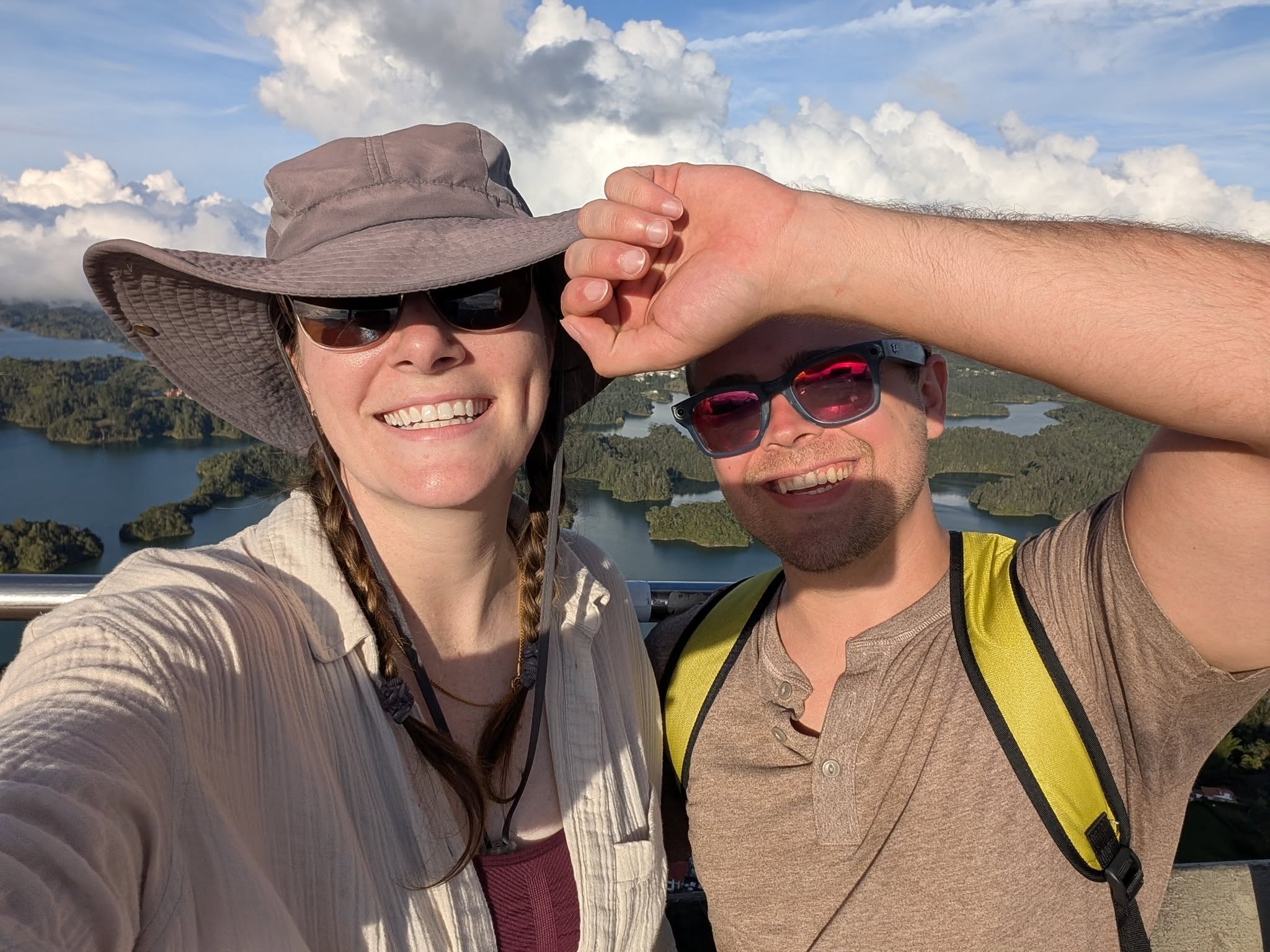 Travel couple exploring the world - capture memories with interactive map pins