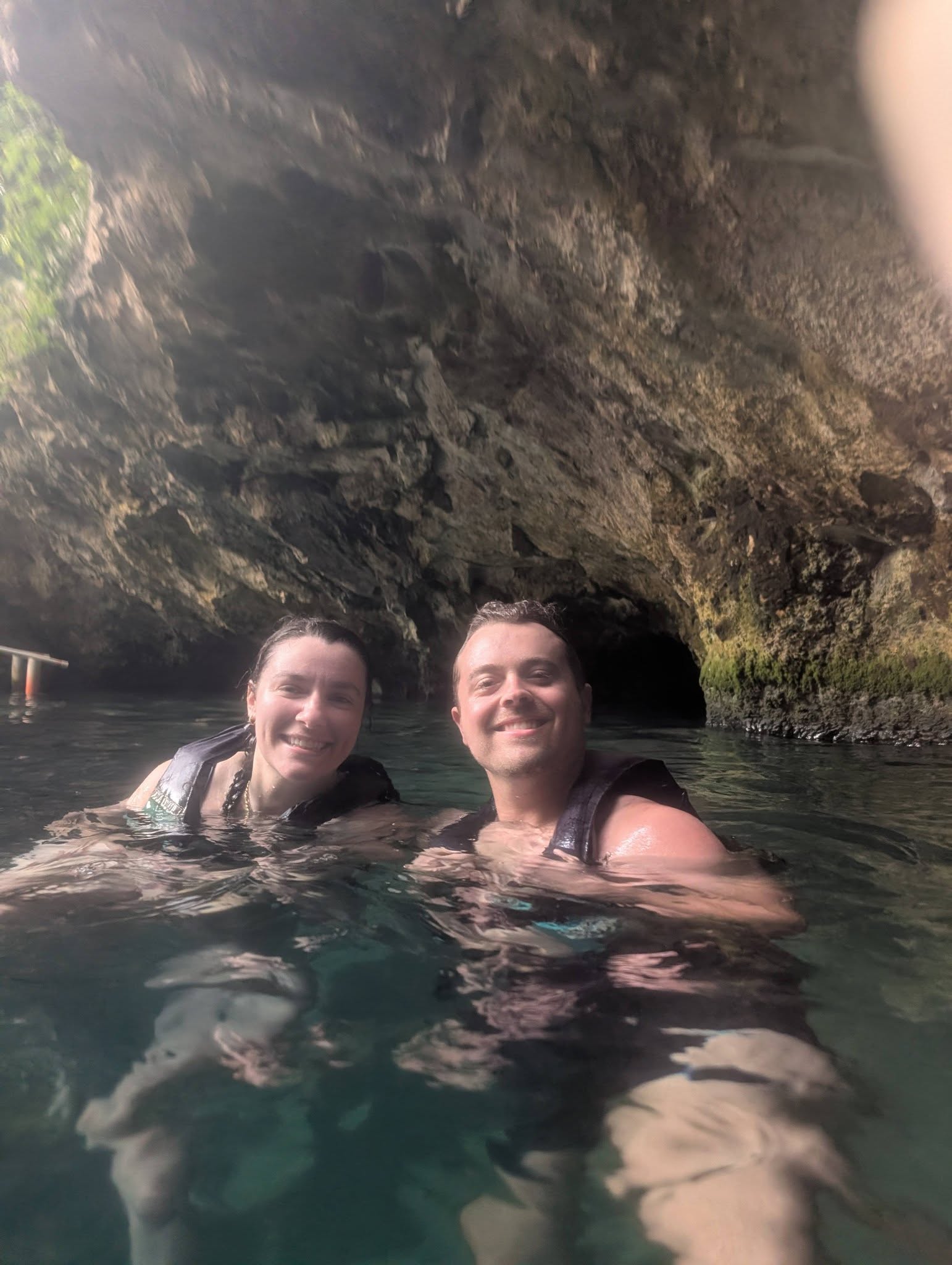 Adventure travel memory in Mexican cenotes - share trips with NFC smart pins