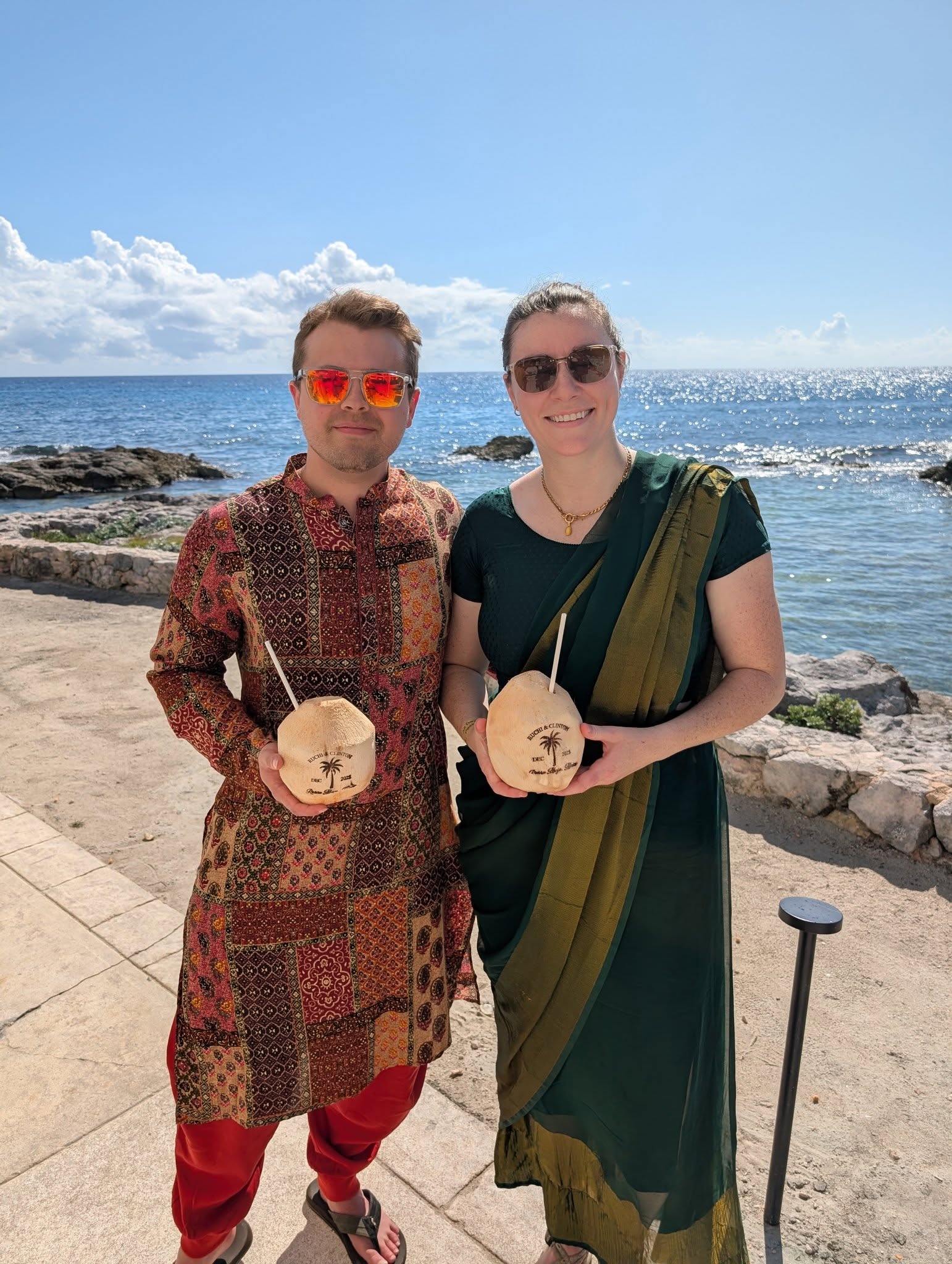 Travel memory from Indian wedding celebration - preserved on interactive world map